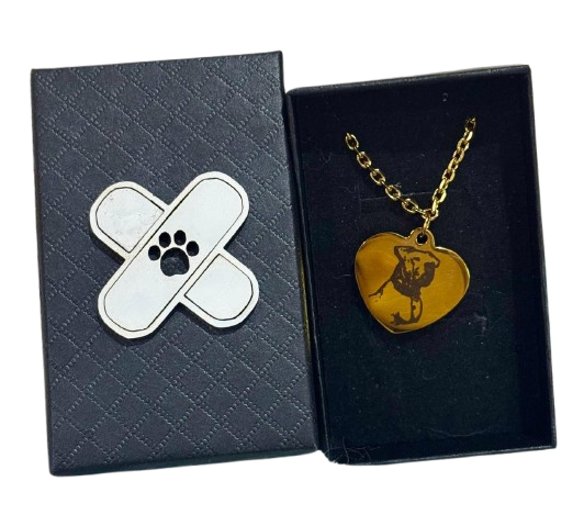 Collar curita Dorado Mujer