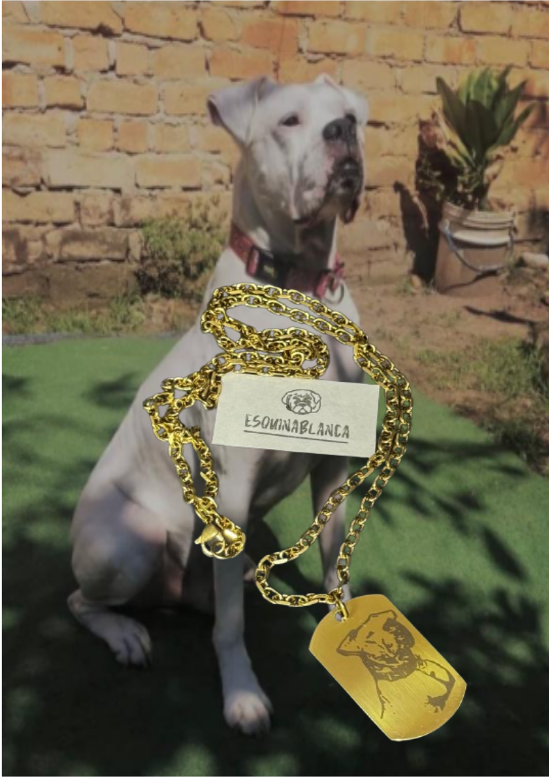 Collar Curita Dorado Hombre